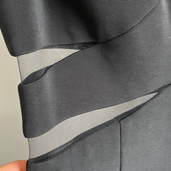 JS Collections Black Gown size 14 black maxi dress prom wedding evening - Picture 5 of 9